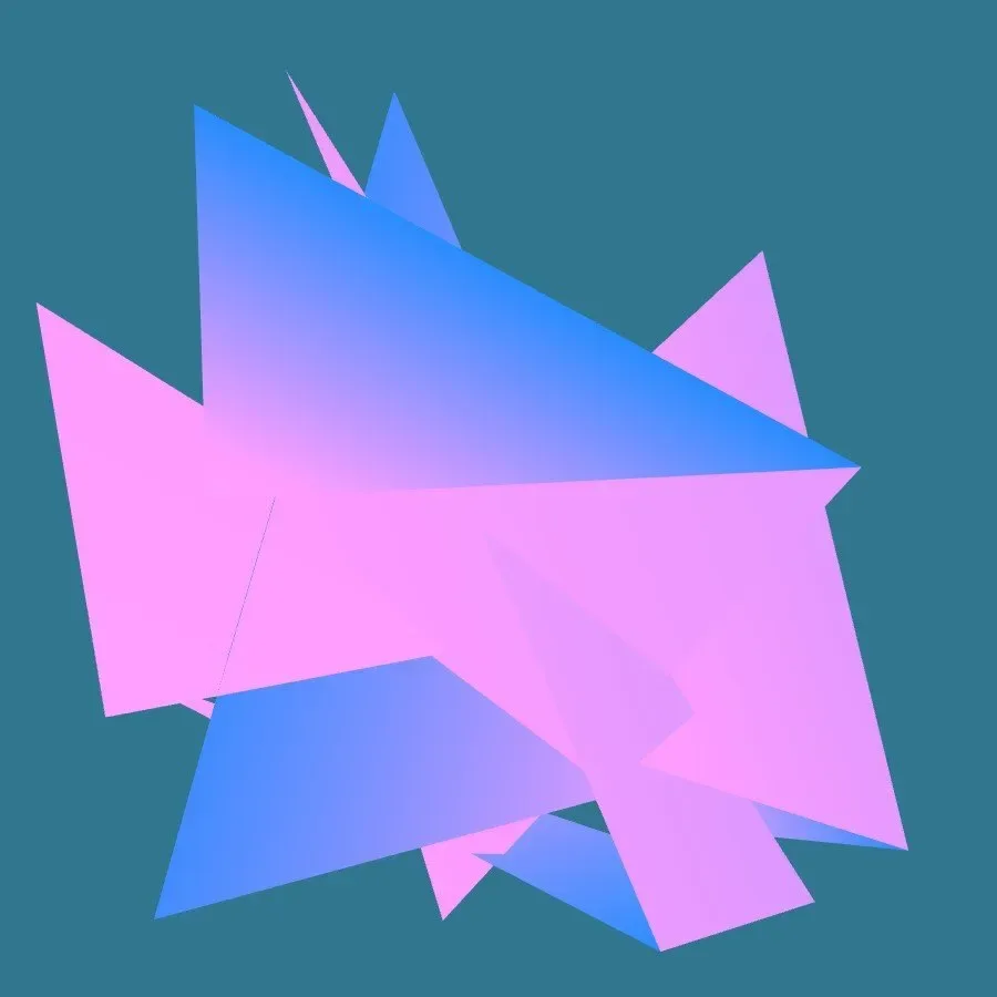 ABSTRACT VERTEX 3078 — ZYDRON (2021). Imagem, p5.js · Processing · 3D.