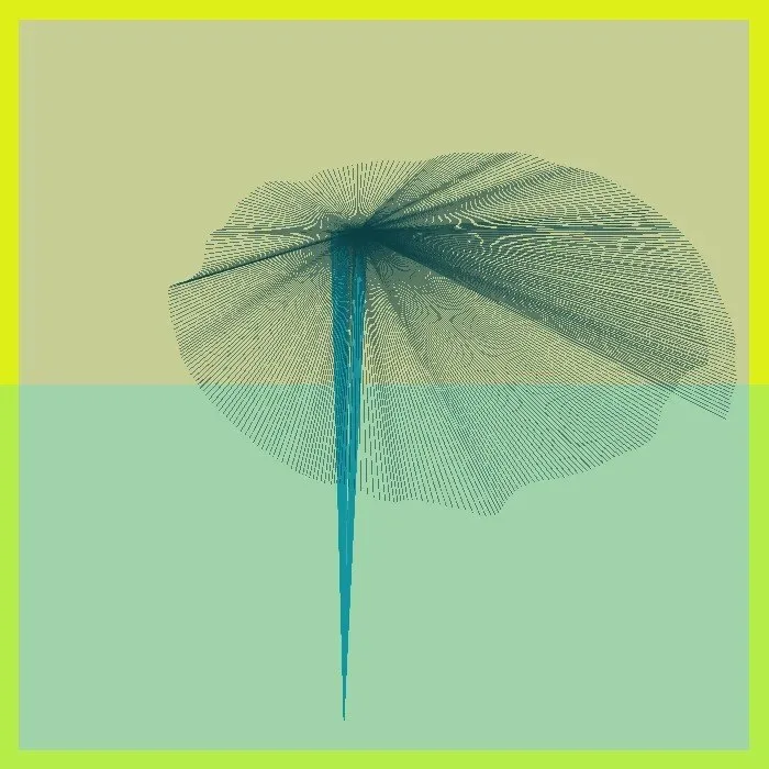 Cripto Chapeletas 006 — ZYDRON (2021). Imagem, p5.js.