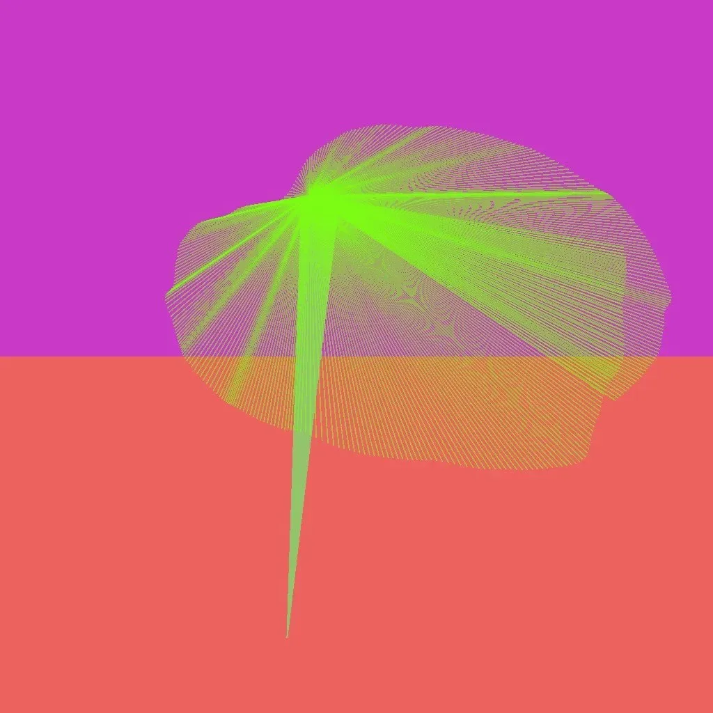 Cripto Chapeletas 010 — ZYDRON (2021). Imagem, p5.js.