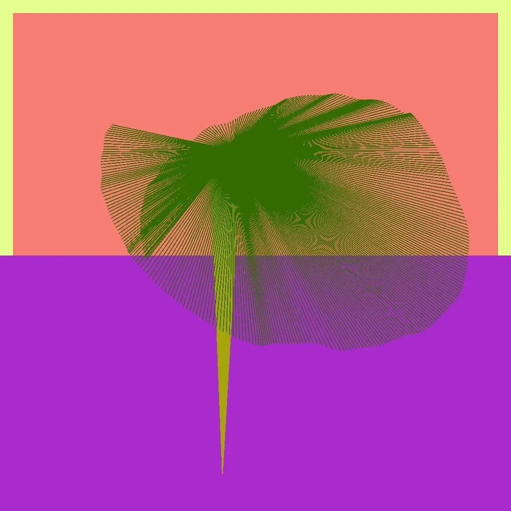Cripto Chapeletas 08888 — ZYDRON (2021). Imagem, p5.js.