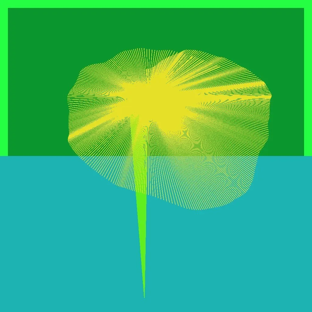 Cripto Chapeletas 13291 — ZYDRON (2021). Imagem, p5.js.