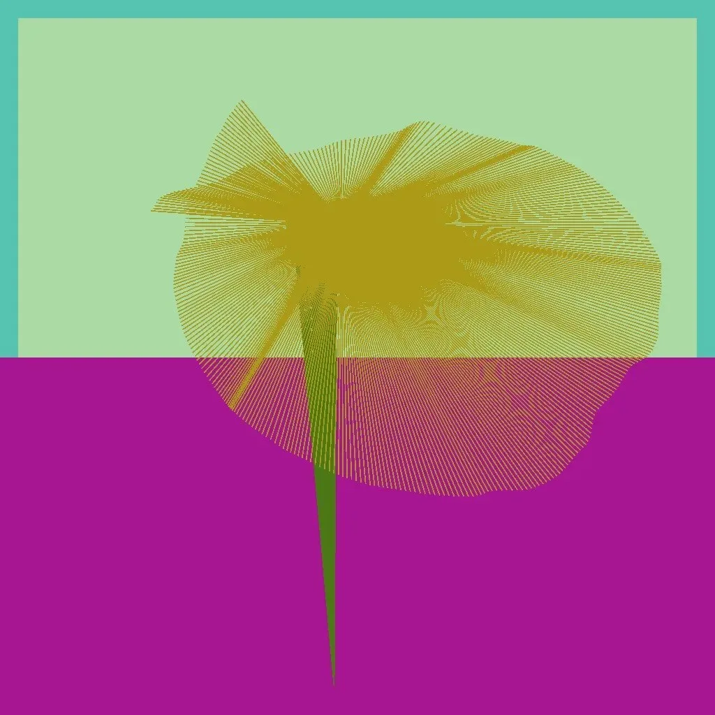 Cripto Chapeletas 7871 — ZYDRON (2021). Imagem, p5.js.