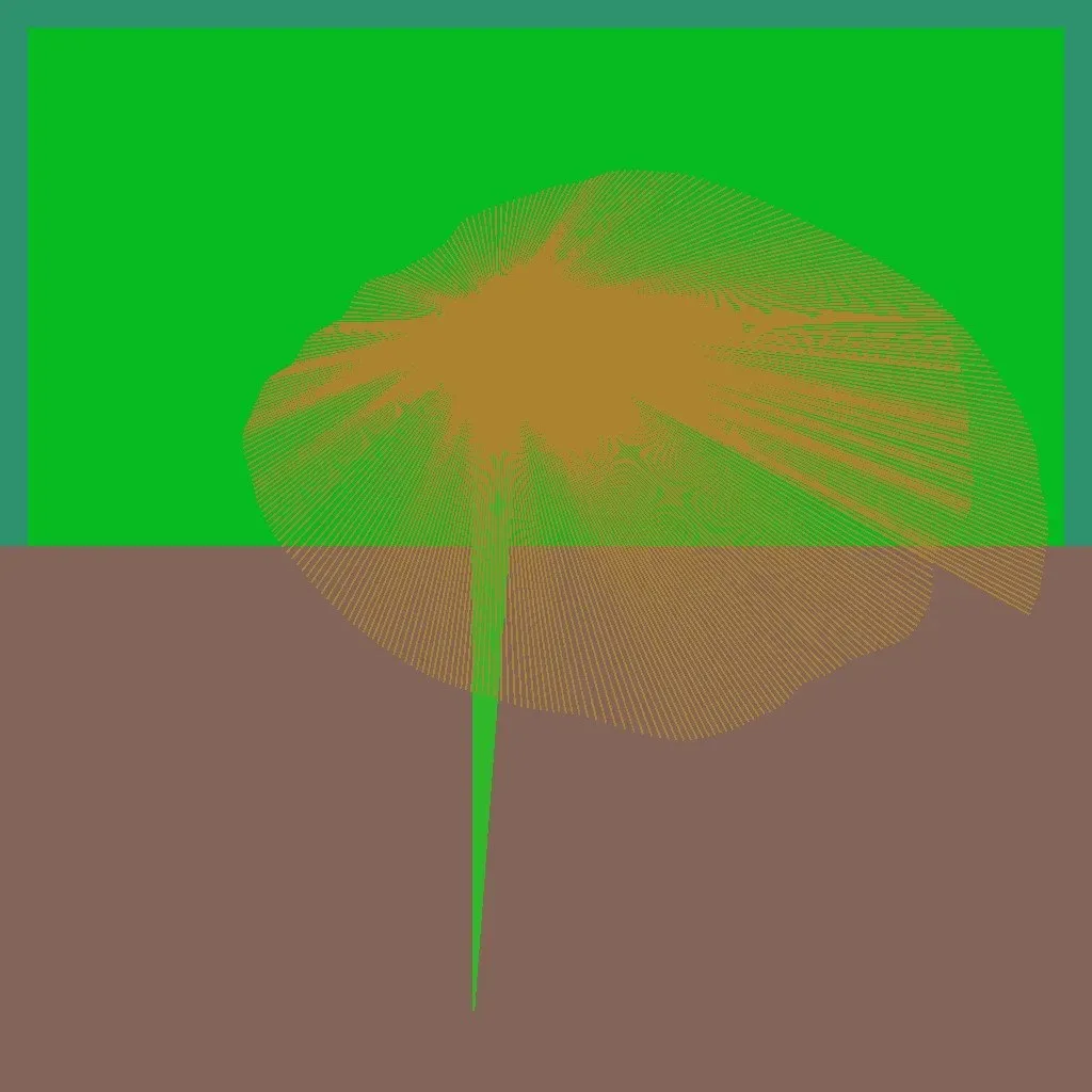 Cripto Chapeletas 8028 — ZYDRON (2021). Imagem, p5.js.