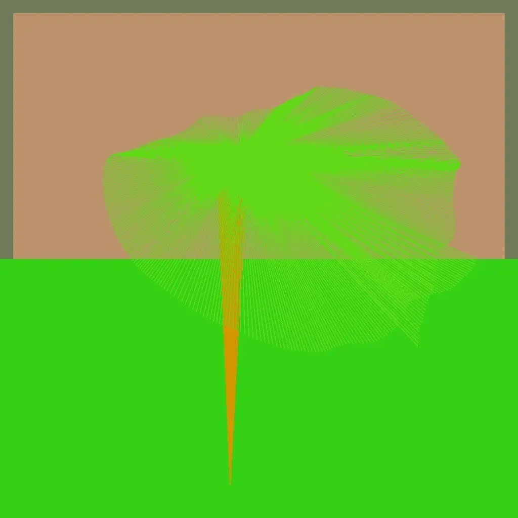 Cripto Chapeletas 9472 — ZYDRON (2021). Imagem, p5.js.