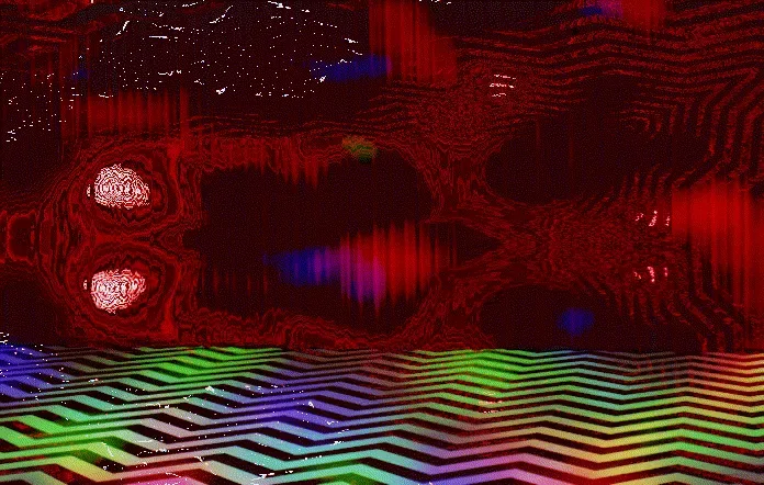 glitch lodge — ZYDRON (2022). Animação, Código generativo.