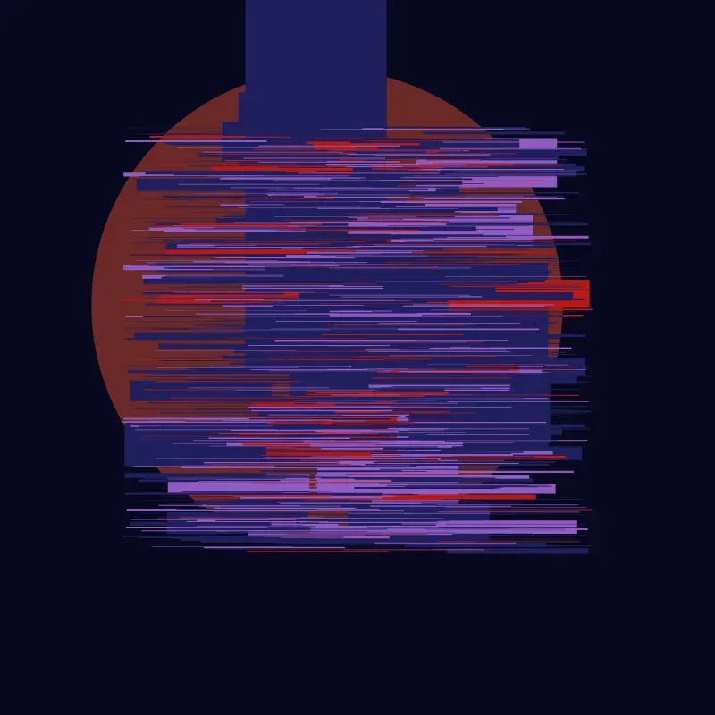 Kliun Delirium II — ZYDRON (2022). Generativa, p5.js.