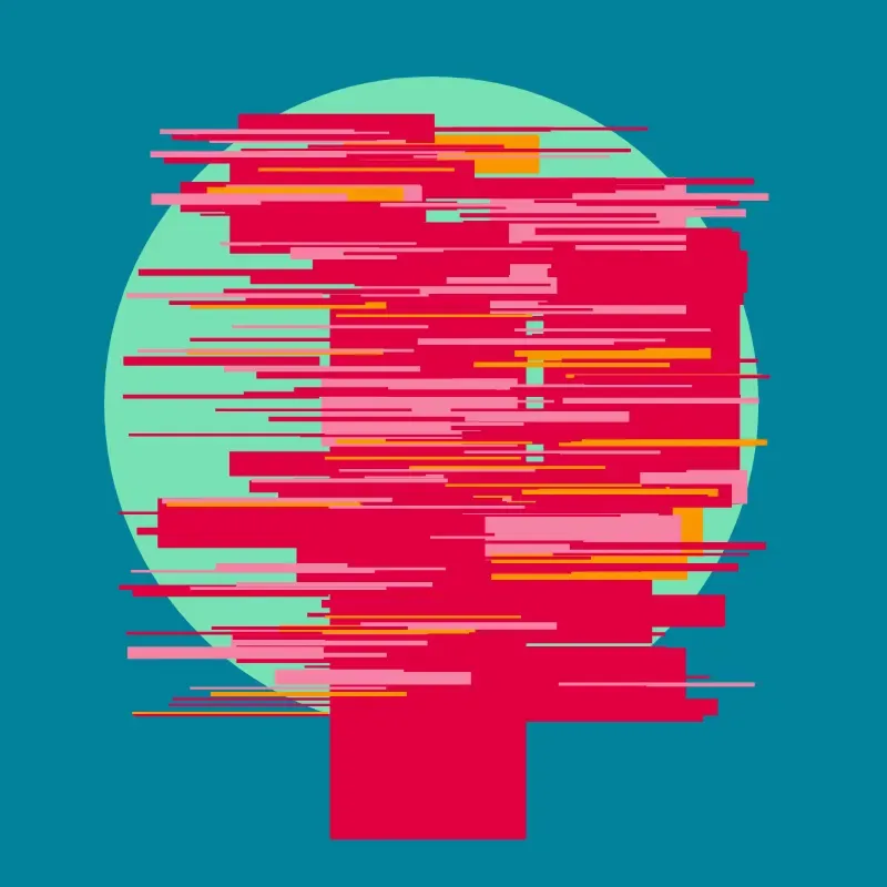 Kliun Delirium — ZYDRON (2021). Generativa, p5.js.