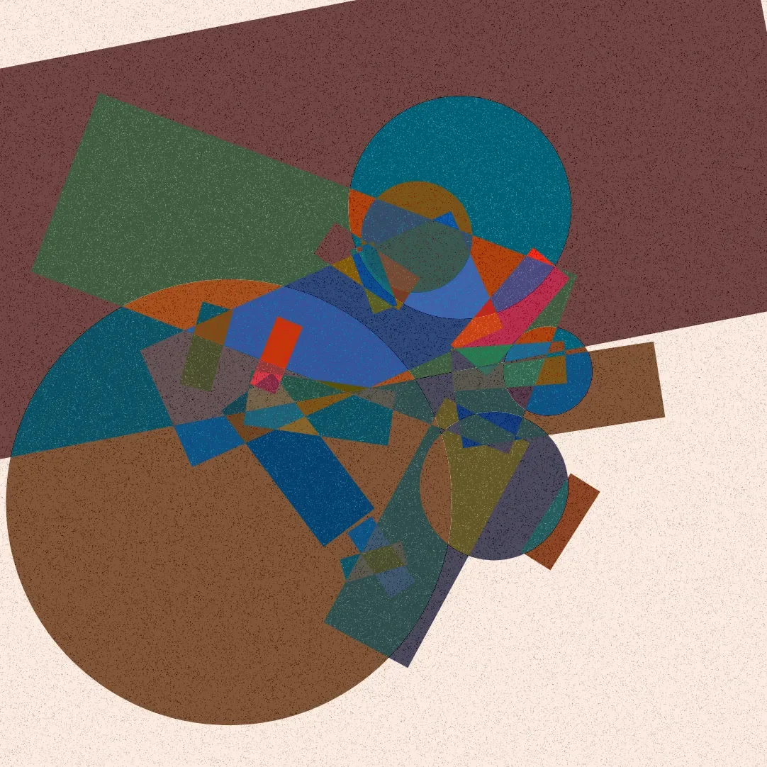 Supremakynas - Genuary32 — ZYDRON (2023). Generativa, p5.js.
