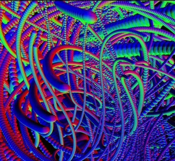 WORM HOLE — ZYDRON (2021). Interativa, p5.js.